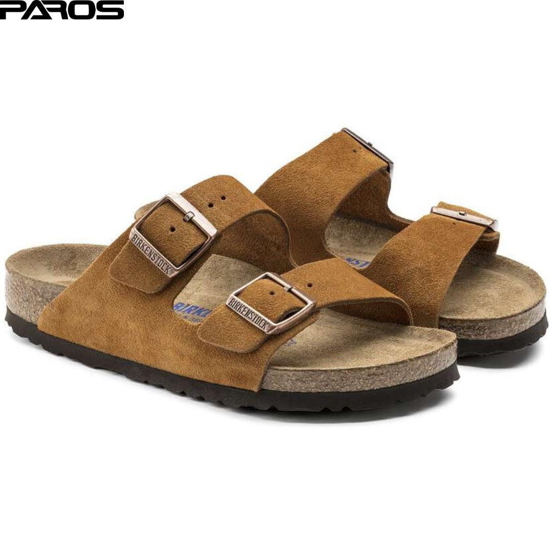 Birkenstock Arizona Soft Footbed Suede Leather 'Mink'