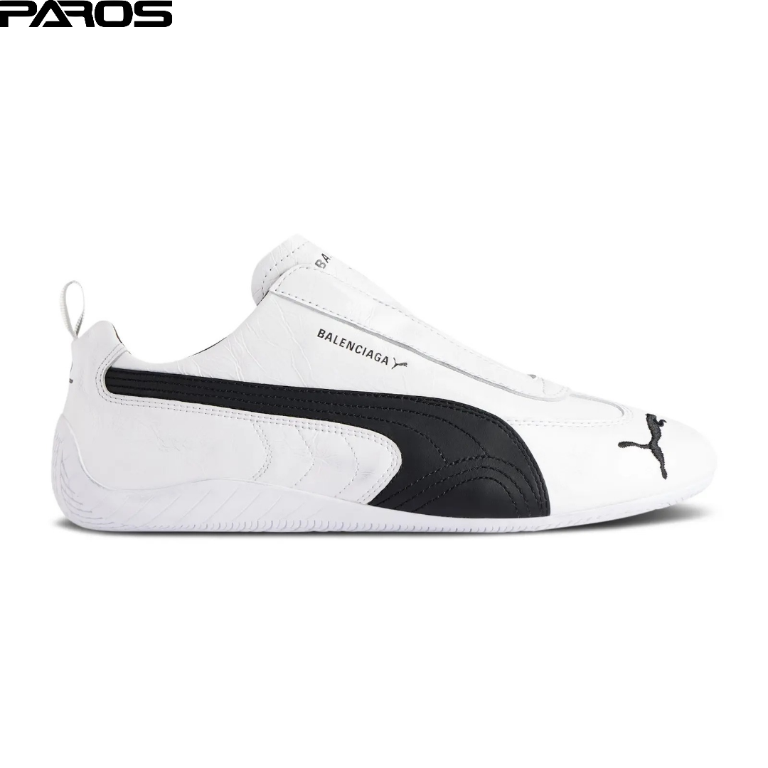 Balenciaga x Speedcat Leather 'White Black'