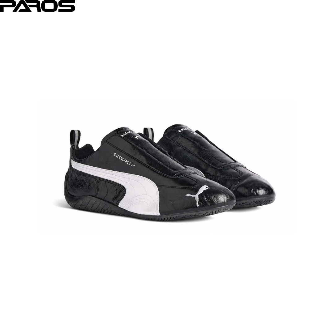 Balenciaga x Speedcat Leather 'Black White'