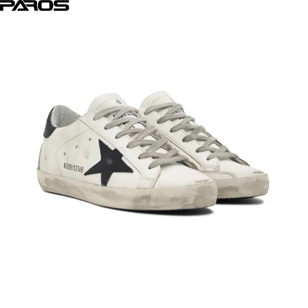 Golden Goose Superstar in White Black