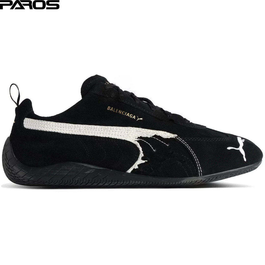 Balenciaga x Speedcat Suede 'Black White'