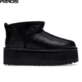 UGG Classic Ultra Mini Platform Boot Black Leather