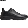 Zegna leather triple stitch monte “Black”