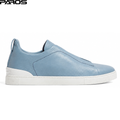 ZEGNA Triple Stitch SECONDSKIN Leather “Light Blue”