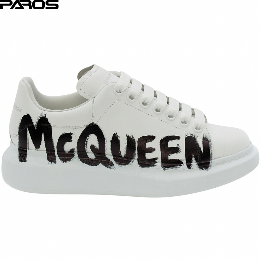 Alexander McQueen Graffiti White Black