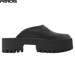 Gucci Perforated Rubber Platform Sandal 'Black'