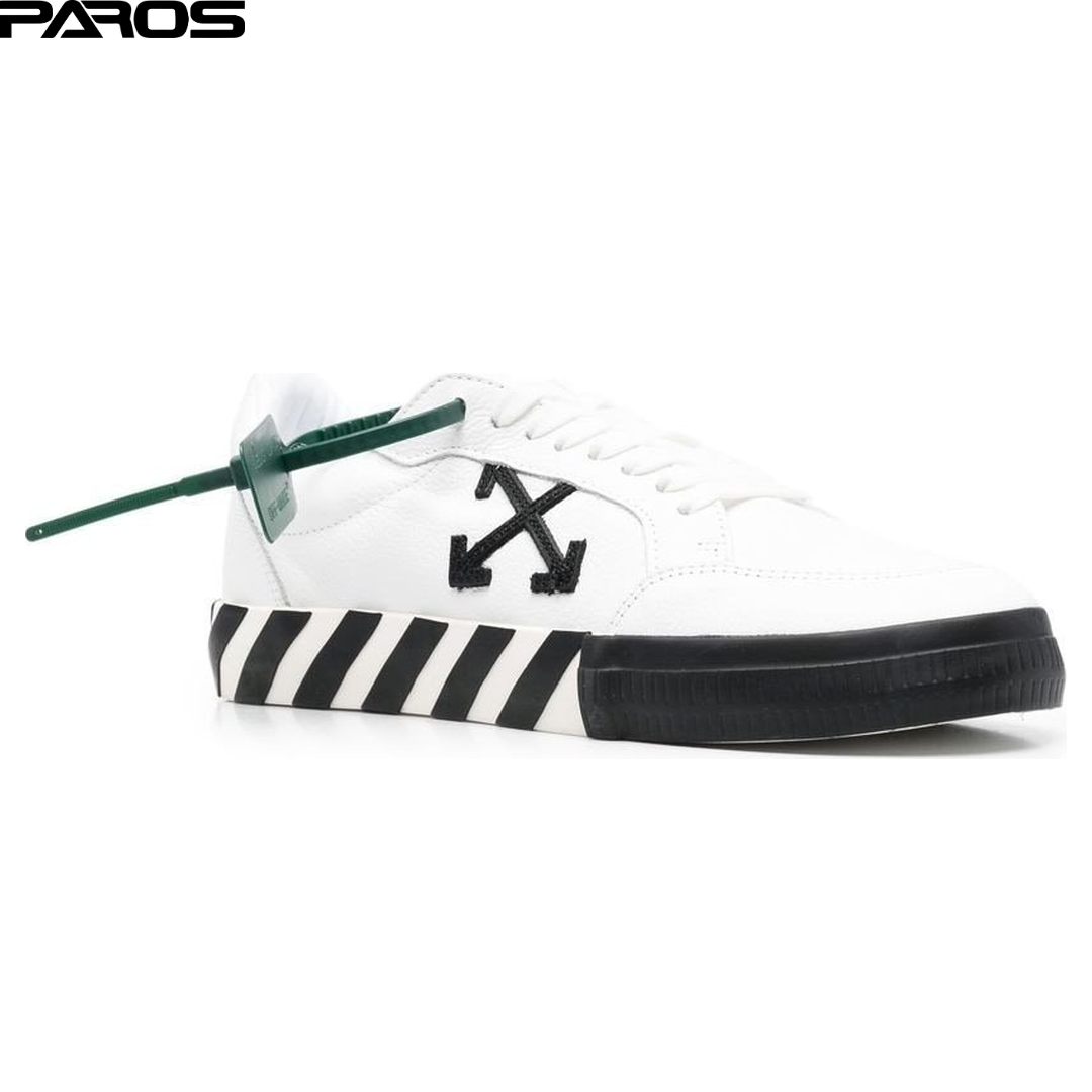 Off-White Vulcanized Low Canvas 'White Black'