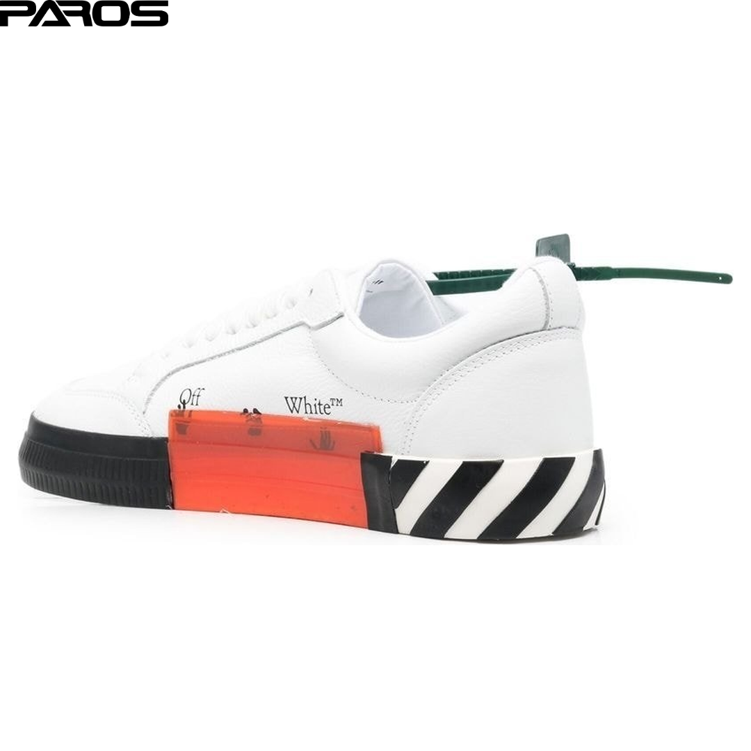 Off-White Vulcanized Low Canvas 'White Black'