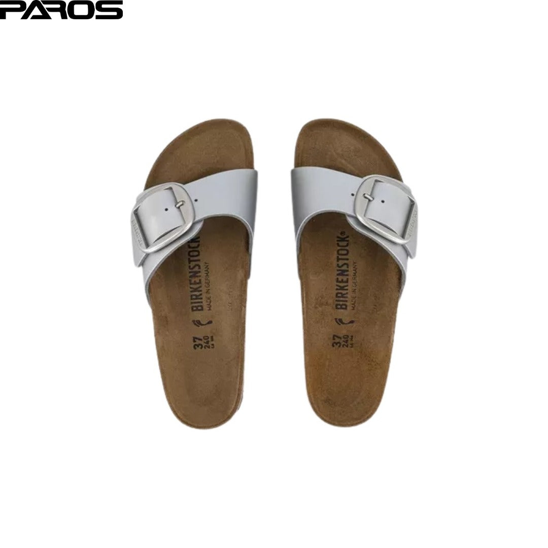 Birkenstock Madrid Big Buckle 'Silver Metallic'