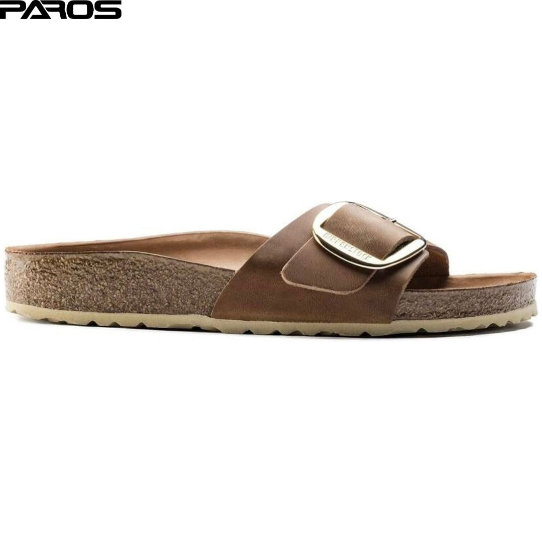 Birkenstock Madrid Big Buckle 'Cognac'