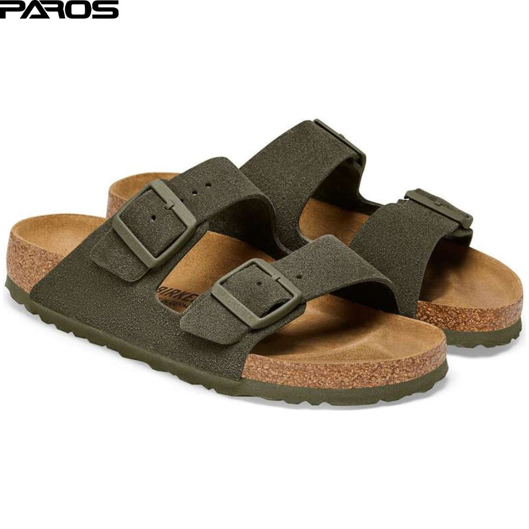 Birkenstock Arizona Soft Footbed Suede Leather 'Thyme'