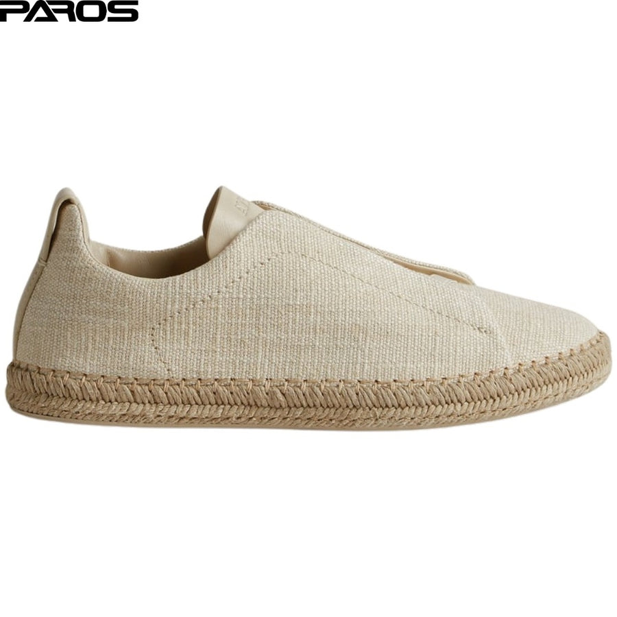 Zegna Triple Stitch Espadrilles 'Off White Linen'