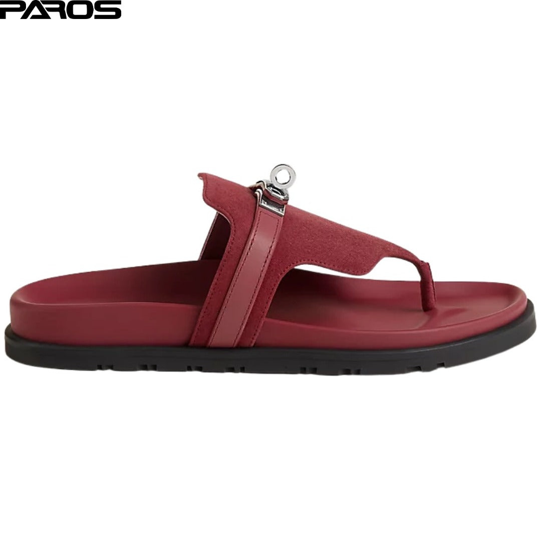 Hermès Empire Sandal 'Rose Lie de Vin'