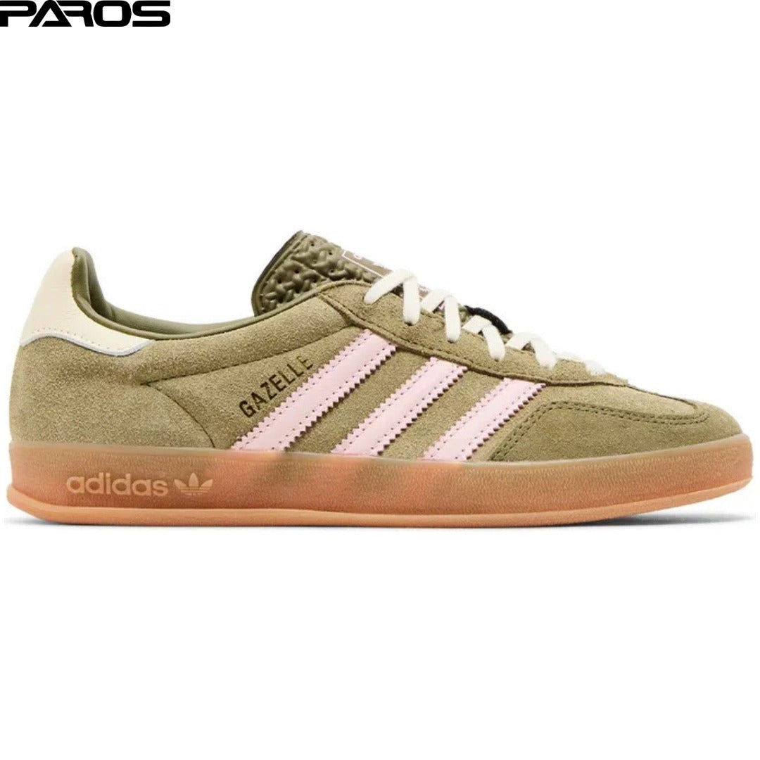 Adidas Gazelle Indoor 'Focus Olive Clear Pink'