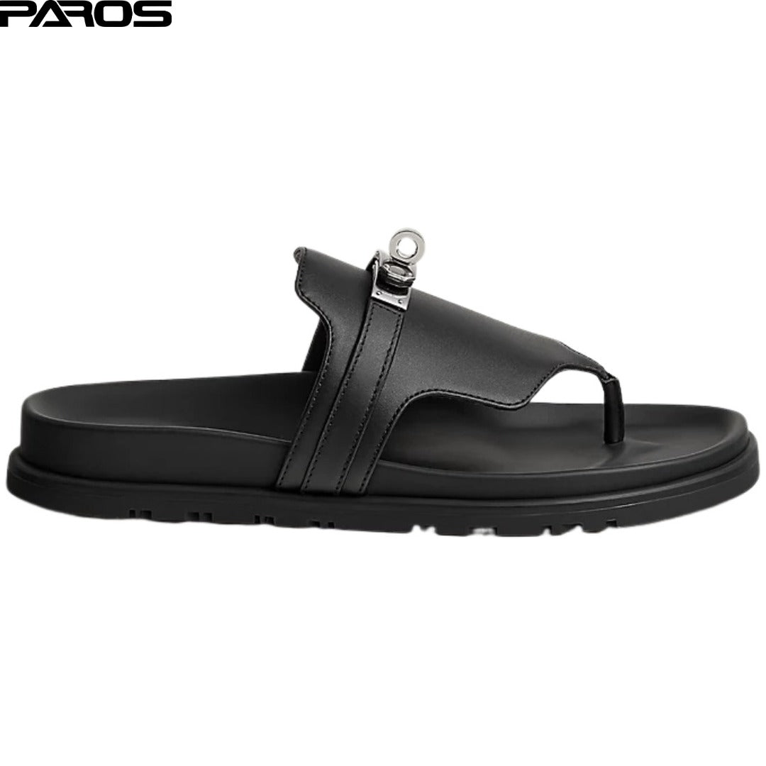 Hermès Empire Sandal 'Black Kelly Buckle'