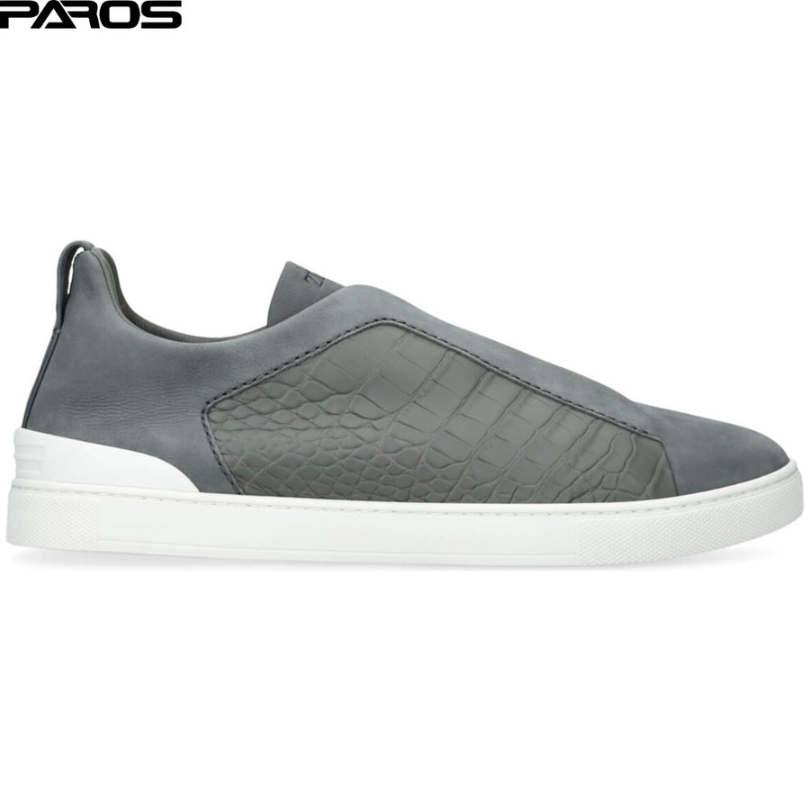 Zegna Triple Stitch SECONDSKIN 'Grey Crocodile'