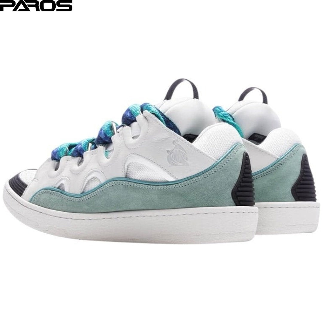 Lanvin Curb Sneakers 'White Blue'