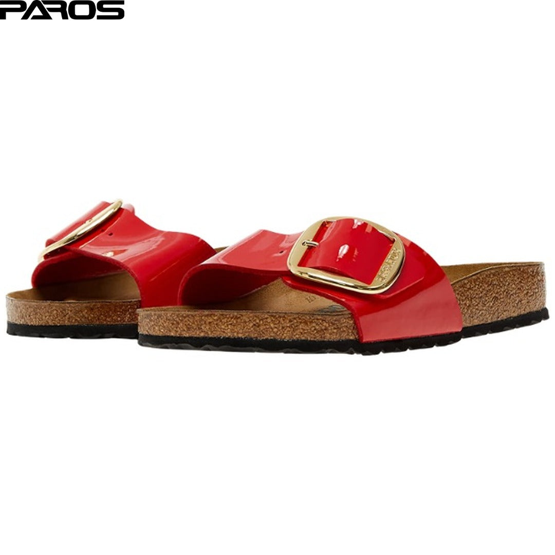 Birkenstock Madrid Big Buckle 'Patent Red'