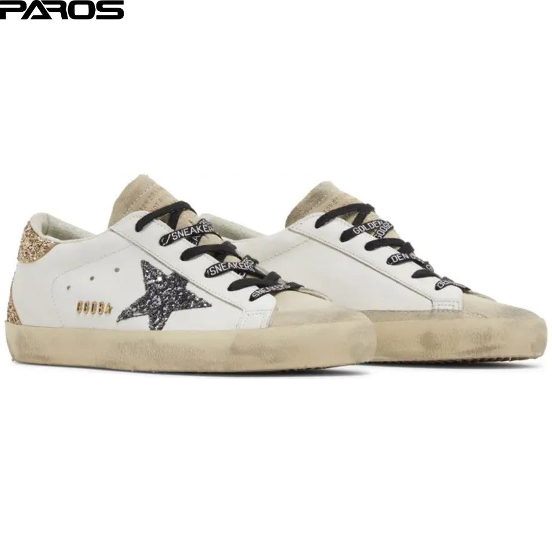 Golden Goose Super-Star 'Optic White Seedpearl Glitter'