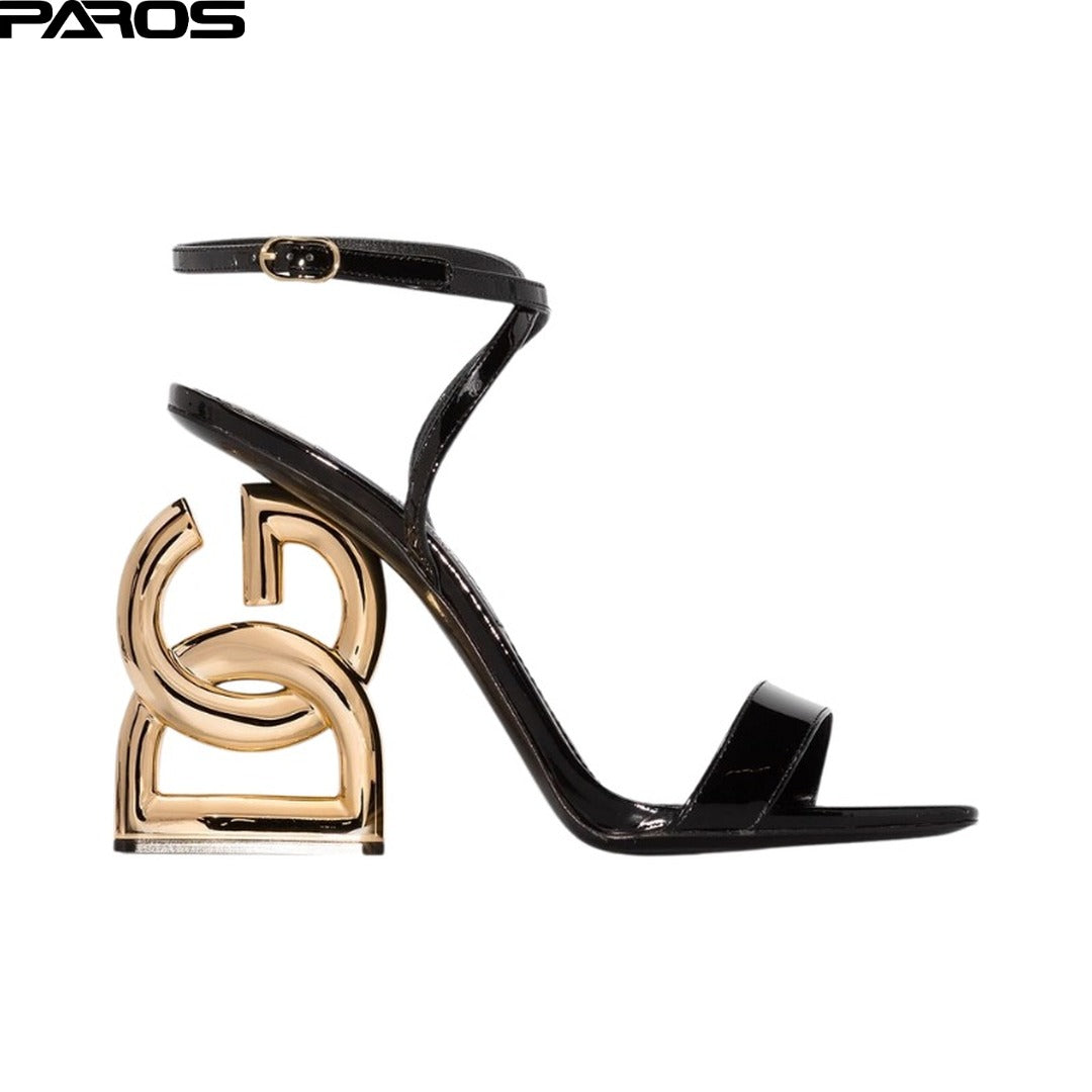 Dolce & Gabbana Pop Keira 105mm Sandals 'Black'