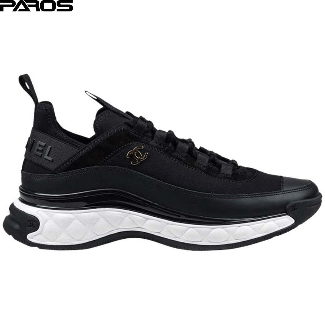 Chanel Velvet Calfskin Sneaker 'Black'