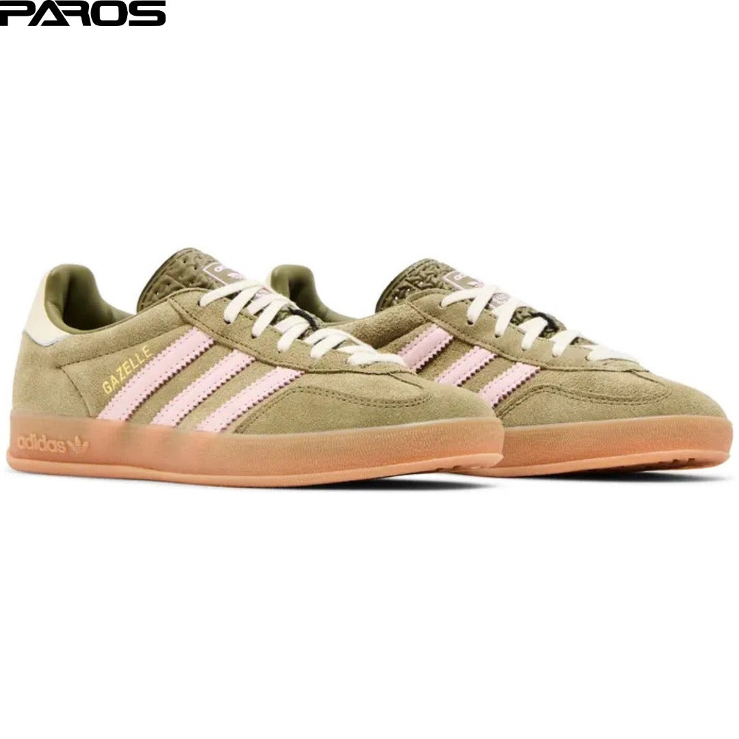 Adidas Gazelle Indoor 'Focus Olive Clear Pink'