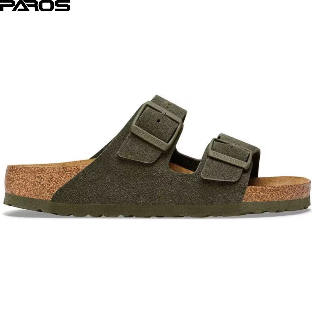 Birkenstock Arizona Soft Footbed Suede Leather 'Thyme'