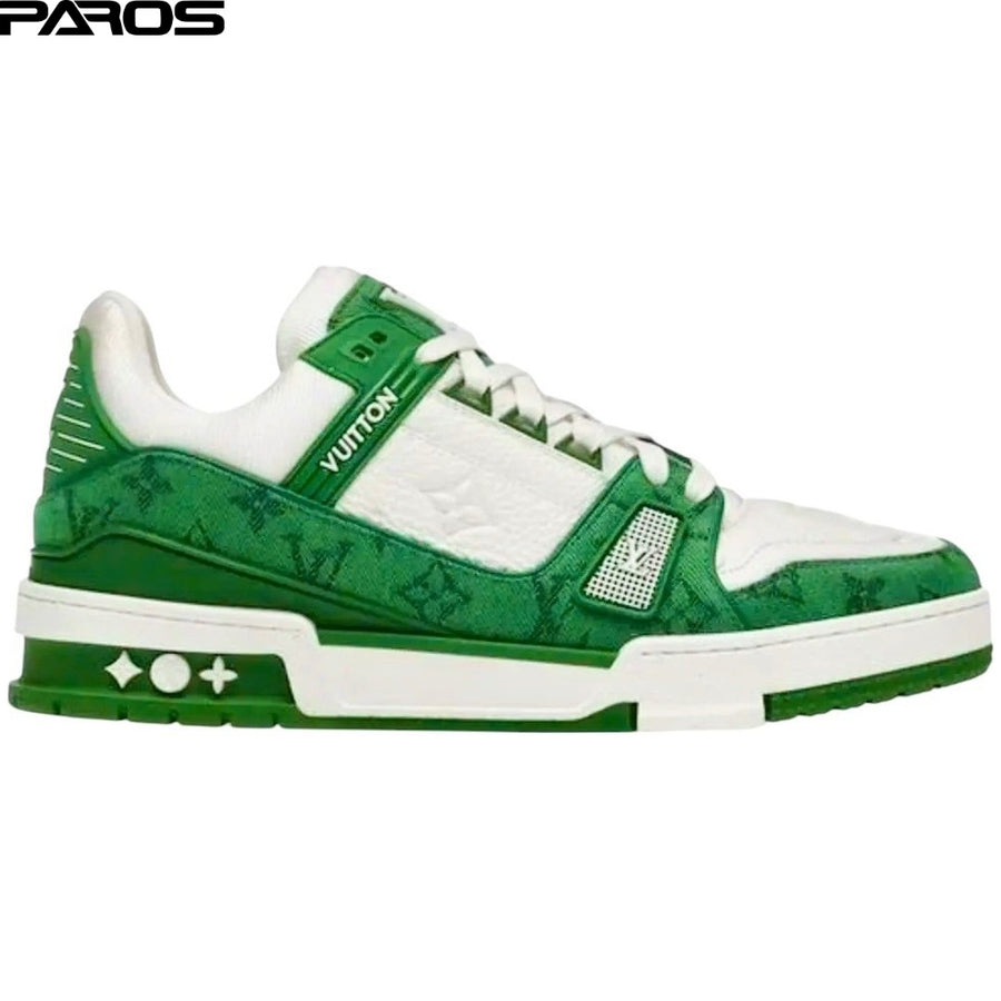 Louis Vuitton Trainer 'Green Monogram Denim'