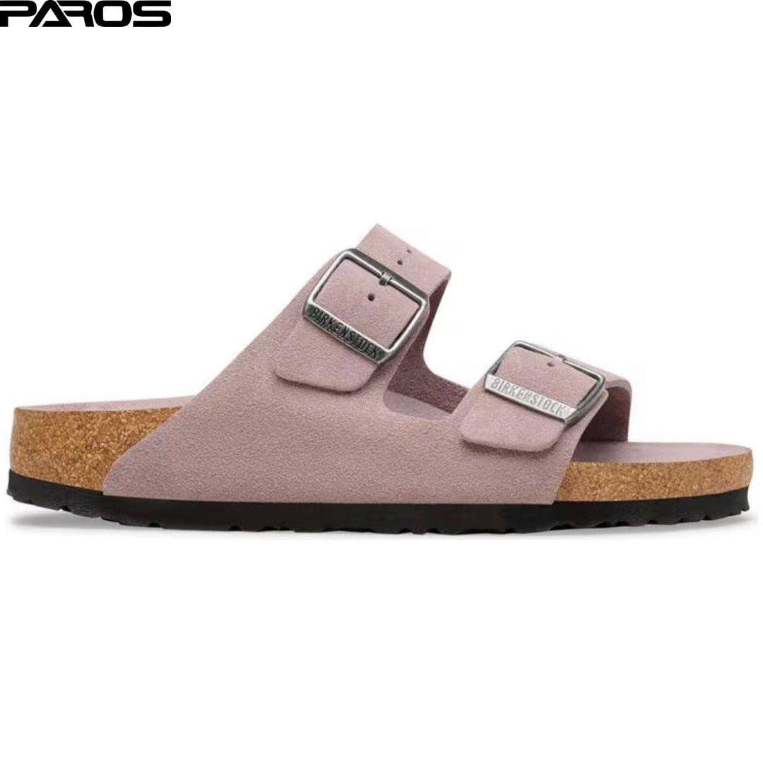 Birkenstock Arizona Soft Footbed Suede Leather 'Faded Purple Tonal'