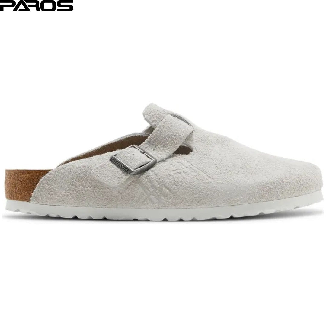 Stussy x Birkenstock Boston Shaggy 'Bone'
