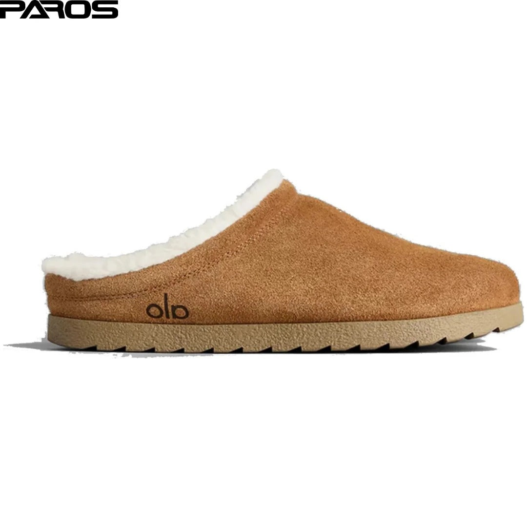 Alo Sherpa Recovery Slipper 'Saddle Ivory'