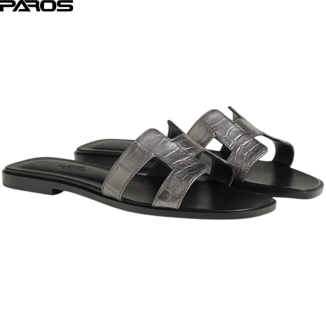 Hermès Oran Sandal 'Gris Argenté'