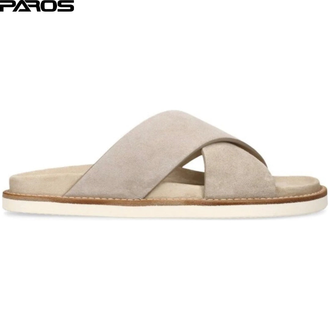 Brunello Cucinelli Suede Sandals 'Beige'