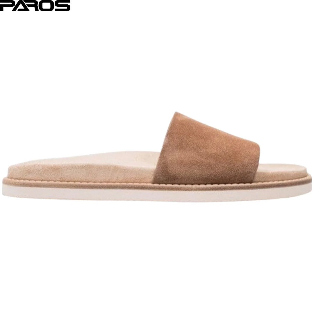 Brunello Cucinelli Suede Sandals 'Light Brown'