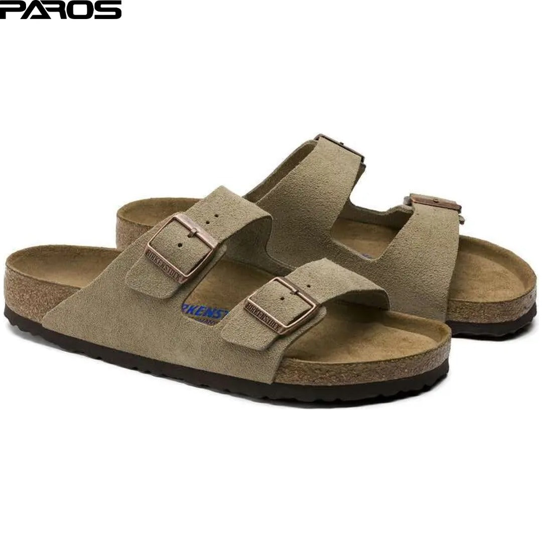 Birkenstock Arizona Soft Footbed Suede 'Taupe'