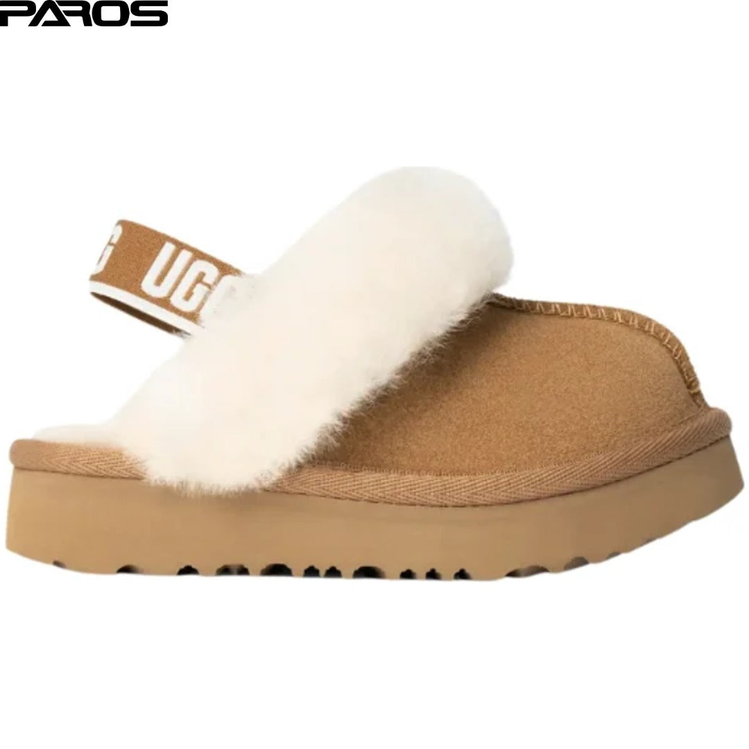 UGG Kids Funkette Slipper 'Chestnut'