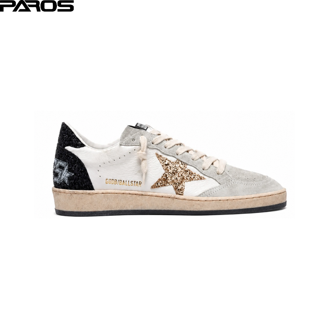 Golden Goose Ball Star 'White Gold Glitter'