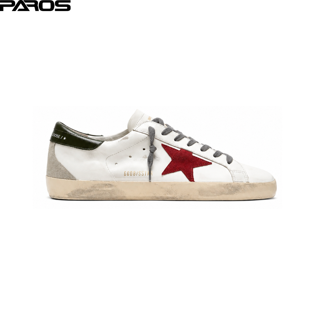 Golden Goose Super-Star 'White Red Green'