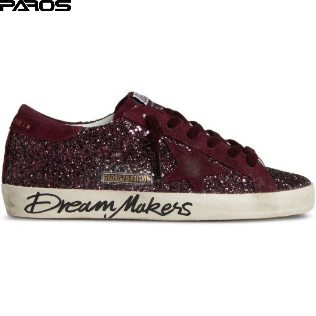 Golden Goose Super-Star 'Dark Red'