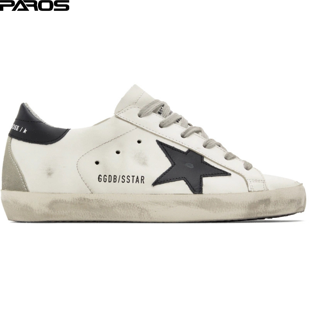 Golden Goose Superstar in White Black