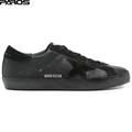 Golden Goose Super-Star in black nappa with black suede
