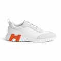 Hermès Bouncing 'White / Orange H Sole'